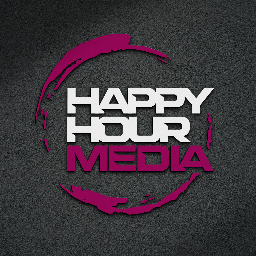 Happy Hour Media Logo Mockup